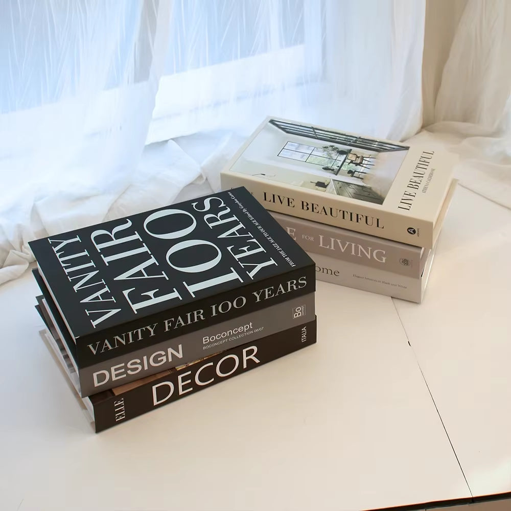 Luxury Fake Books Home Decoration Accessories for Living Room Fashion Home Decor Prop Books Simple Nordic Coffee Table Books